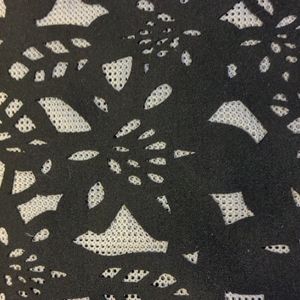 Nicole Miller Die Cut Floral Scuba Backed Knit Fabric